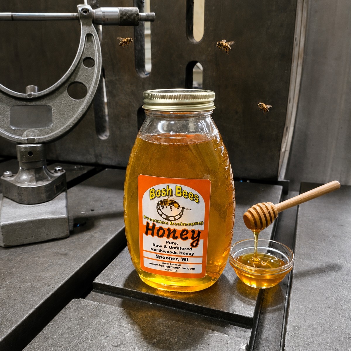 1LB Jar of Bosh Bees Honey