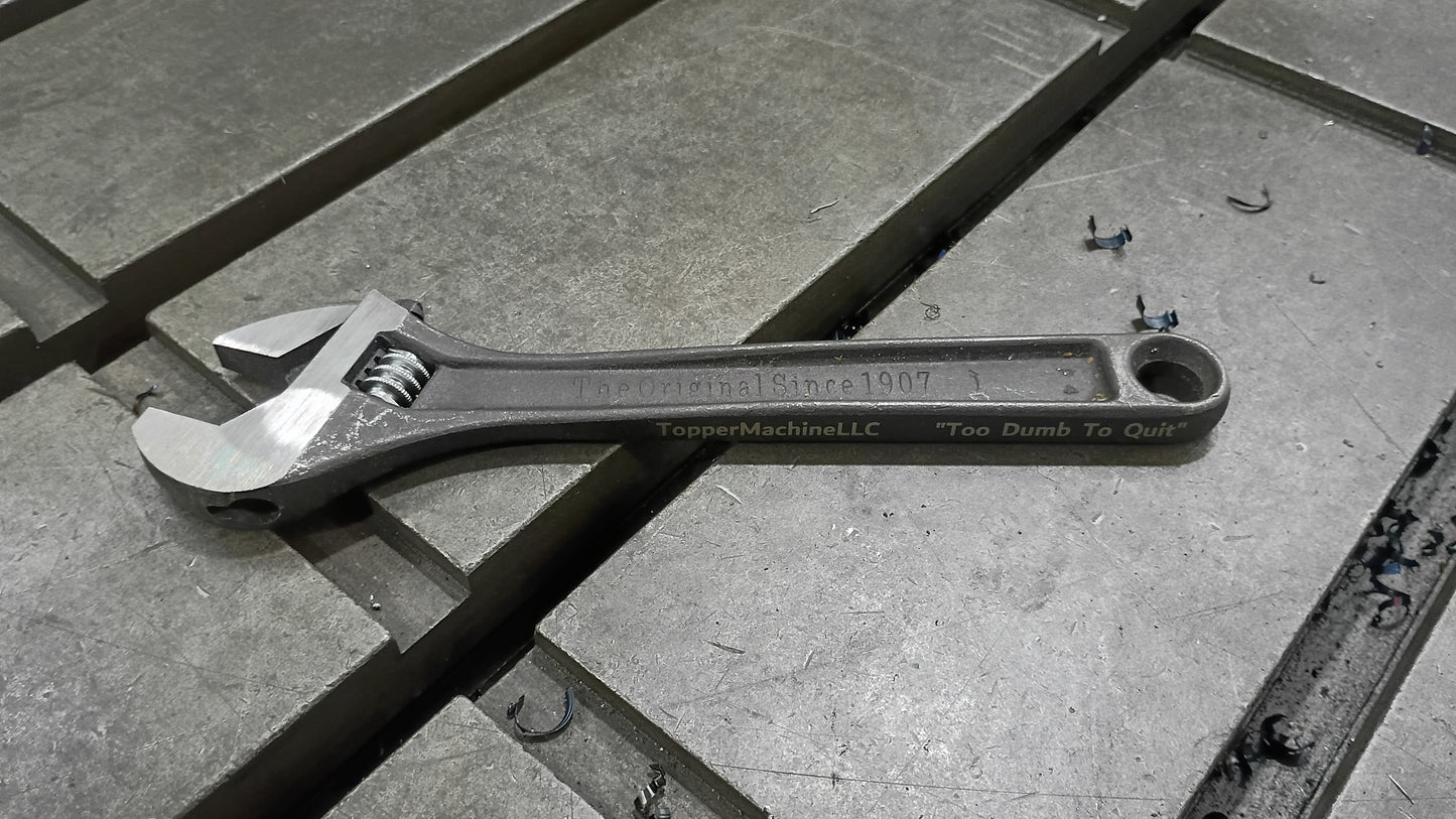 Topper Machine LLC, 10" Cresent Wrench, Made In USA