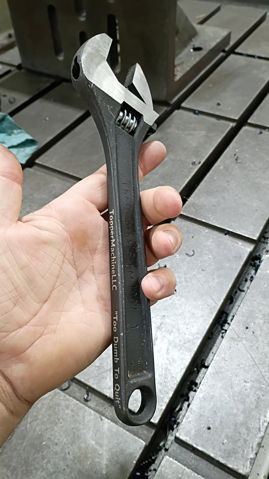 Topper Machine LLC, 10" Cresent Wrench, Made In USA