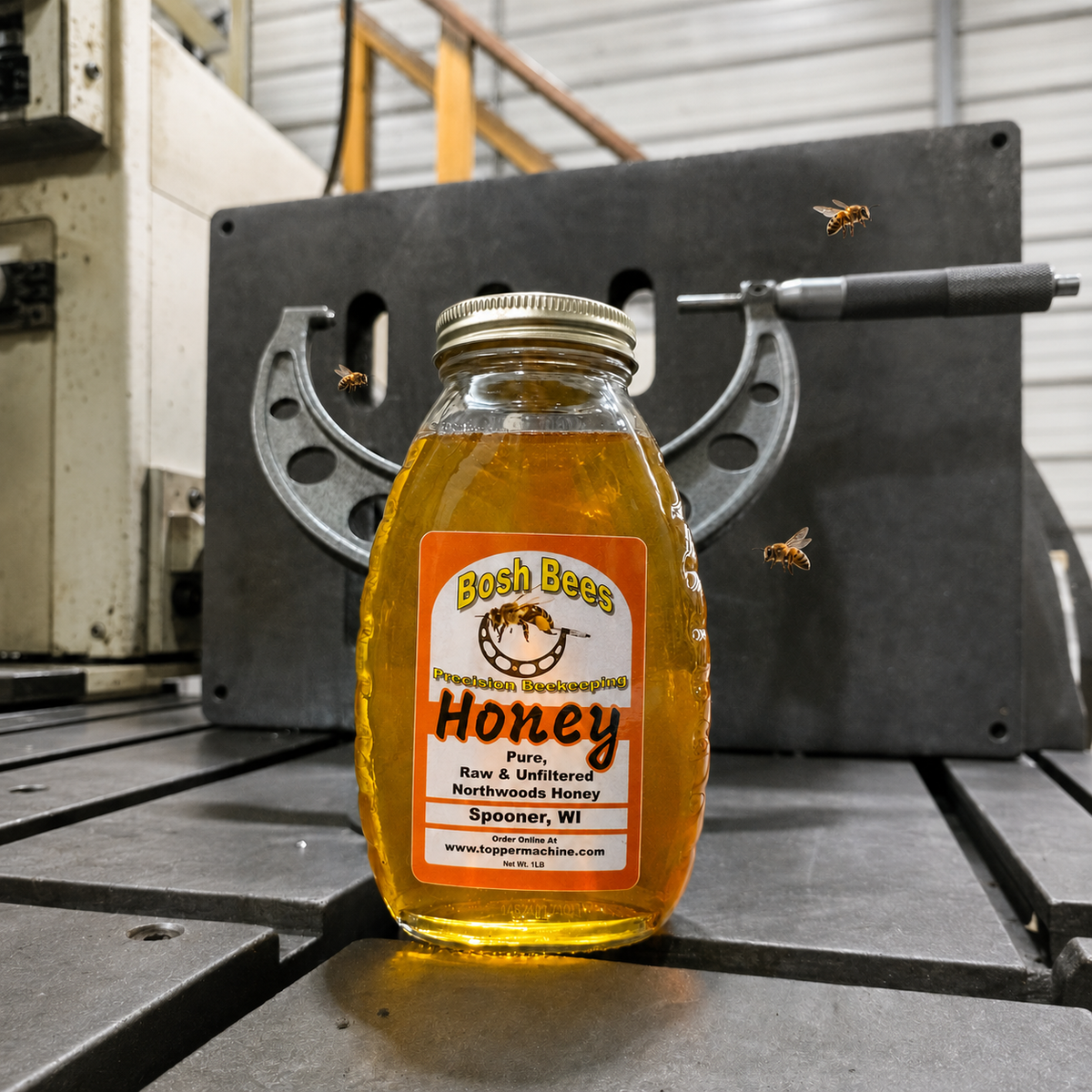 1LB Jar of Bosh Bees Honey